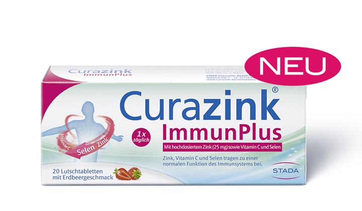 Curazink® ImmunPlus 20 Stk Packshot Curazink® ImmunPlus 20 Stk Packshot