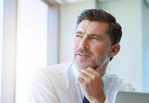 Gesunder Businessmann ohne Zinkmangel Gesunder Businessmann ohne Zinkmangel